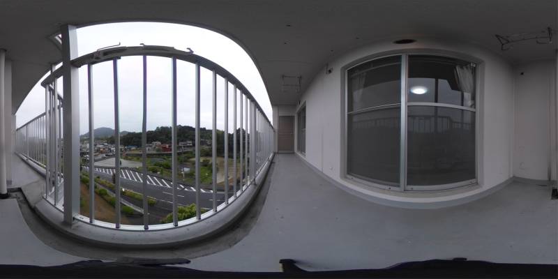 パノラマ画像バルコニー