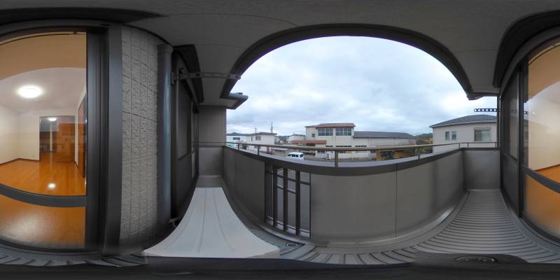 パノラマ画像バルコニー