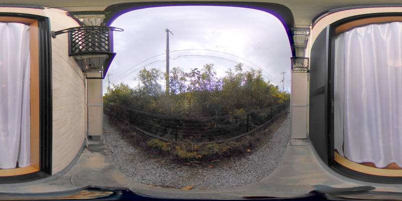 パノラマ画像庭