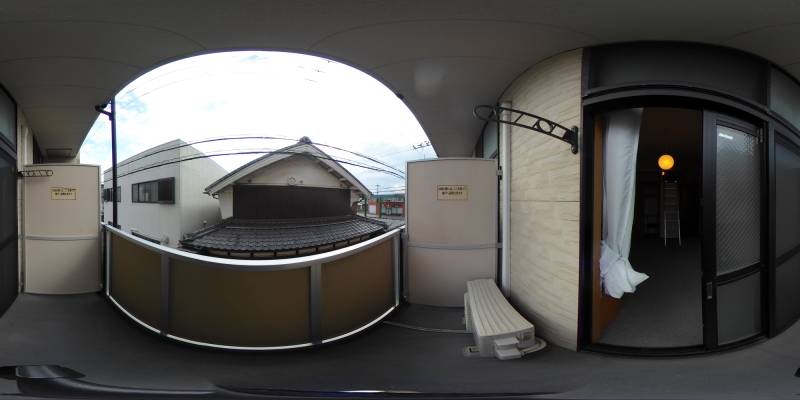 パノラマ画像バルコニー