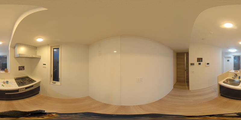 パノラマ画像キッチン