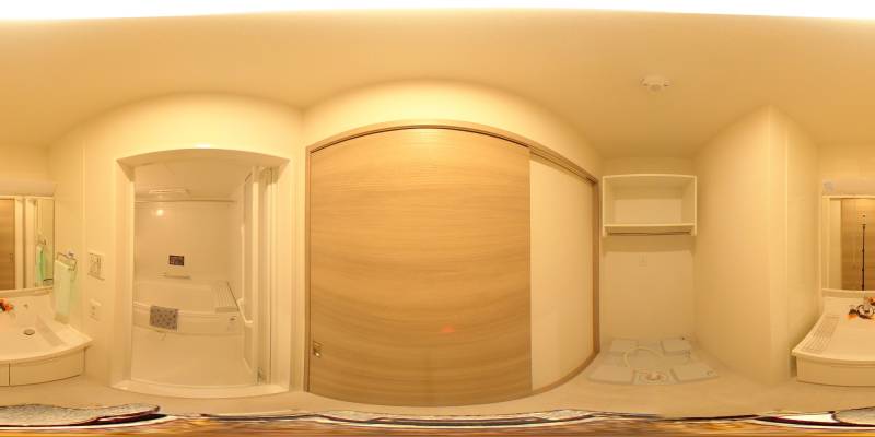 パノラマ画像洗面所