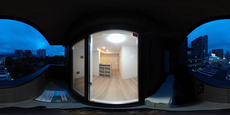 パノラマ画像バルコニー