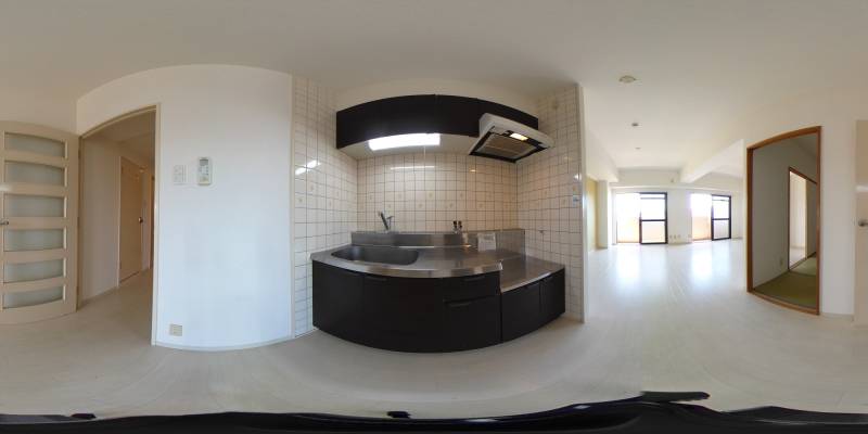 パノラマ画像キッチン