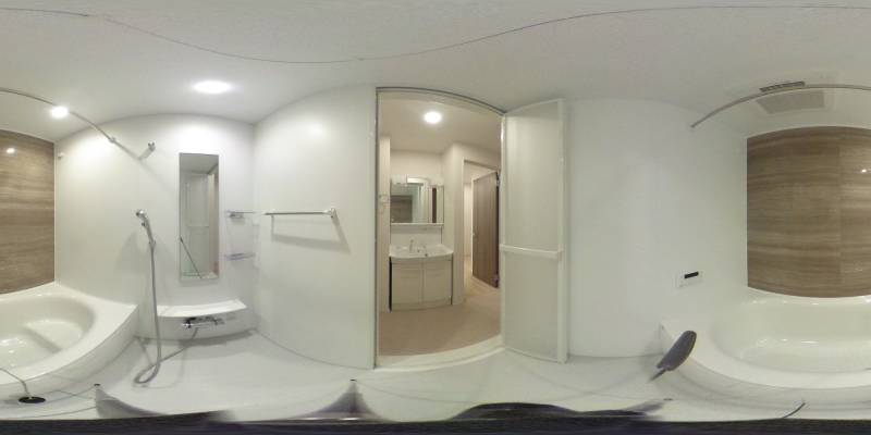 パノラマ画像バスルーム