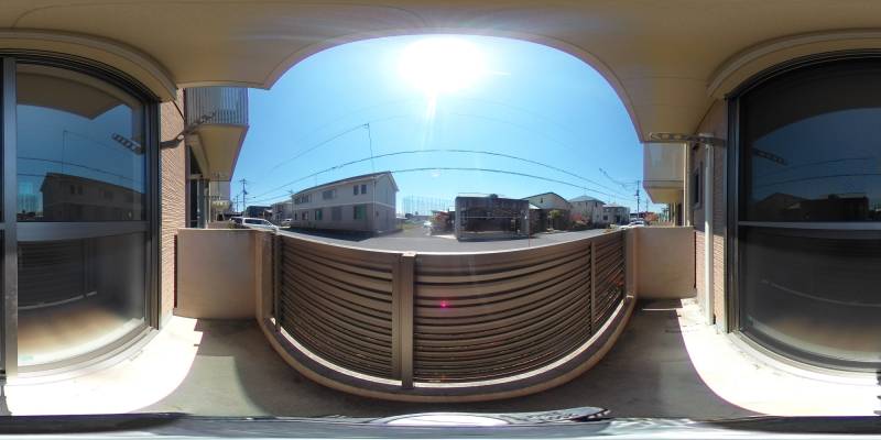 パノラマ画像バルコニー