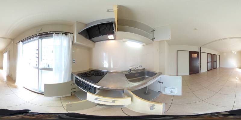 パノラマ画像キッチン