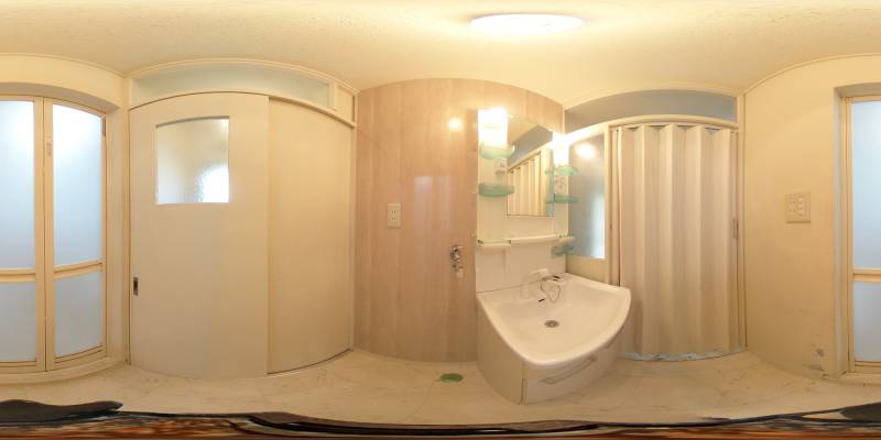 パノラマ画像洗面所