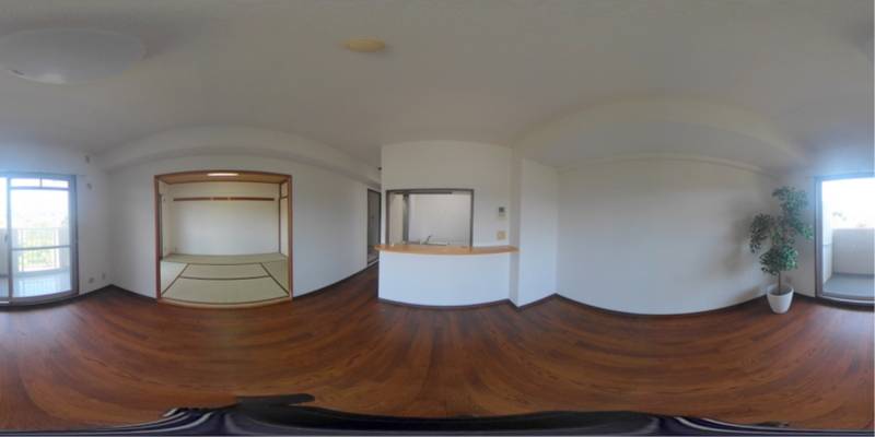 パノラマ画像リビング