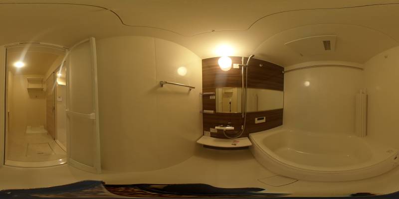 パノラマ画像バスルーム