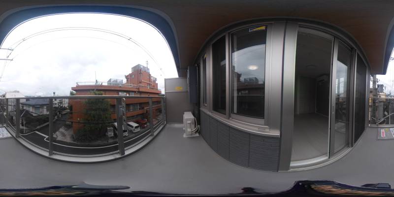 パノラマ画像バルコニー