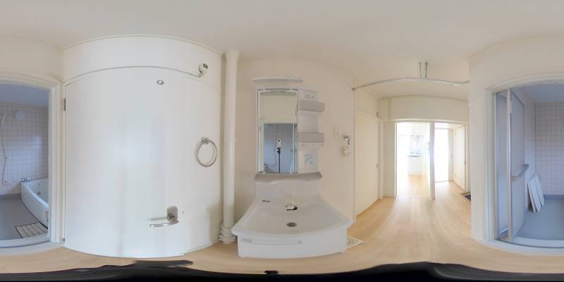 パノラマ画像洗面所