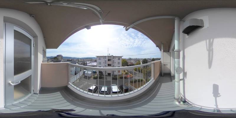 パノラマ画像バルコニー