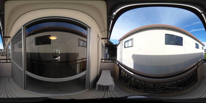 パノラマ画像バルコニー