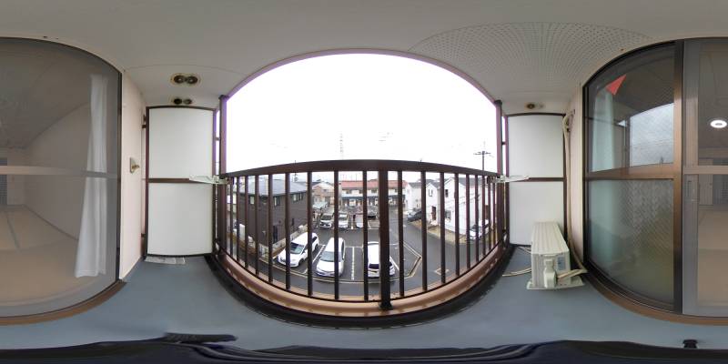 パノラマ画像バルコニー