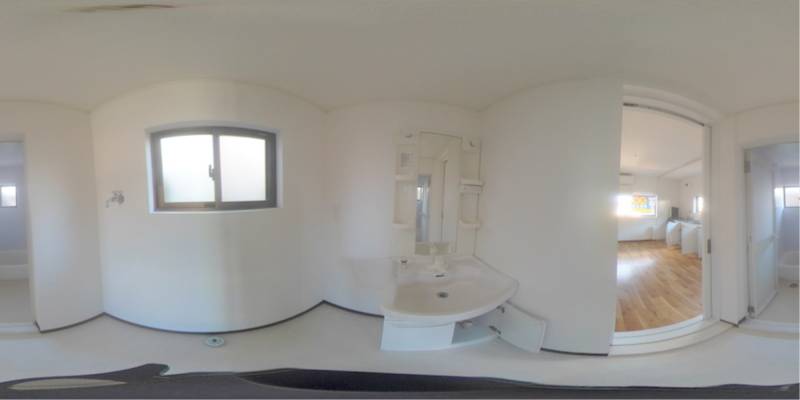 パノラマ画像洗面所