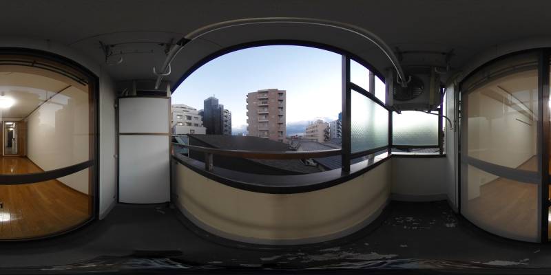 パノラマ画像バルコニー