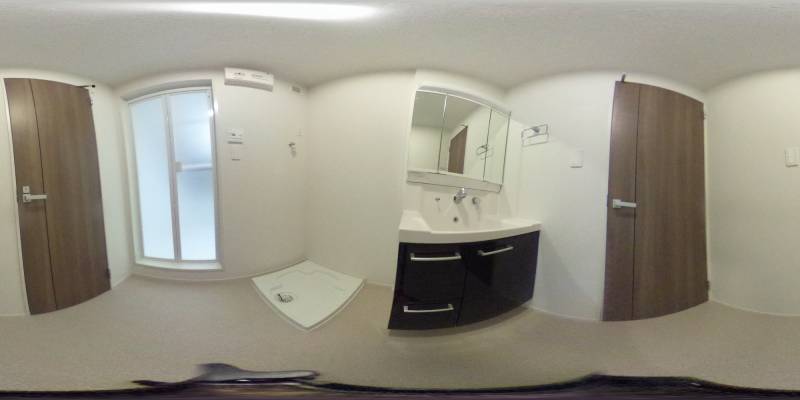 パノラマ画像洗面所