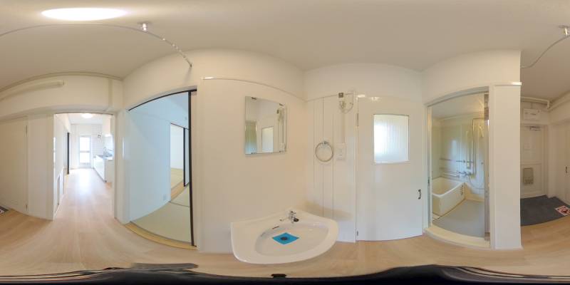 パノラマ画像洗面所