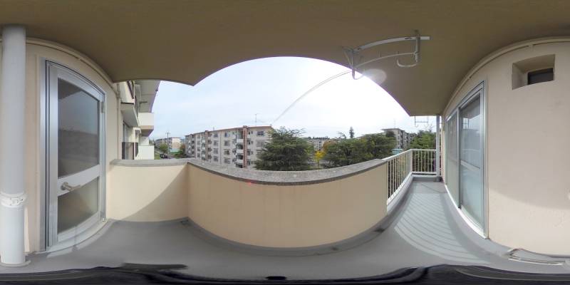 パノラマ画像バルコニー