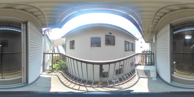 パノラマ画像バルコニー