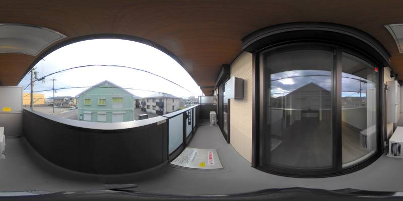 パノラマ画像バルコニー