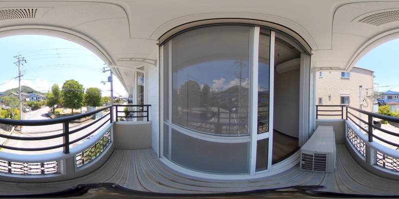 パノラマ画像バルコニー