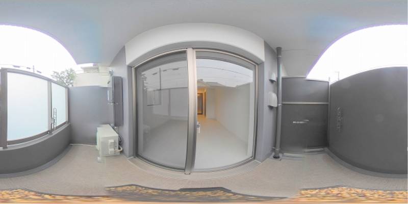 パノラマ画像バルコニー