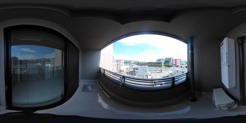 パノラマ画像バルコニー