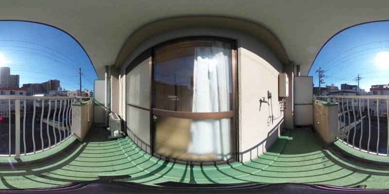 パノラマ画像バルコニー