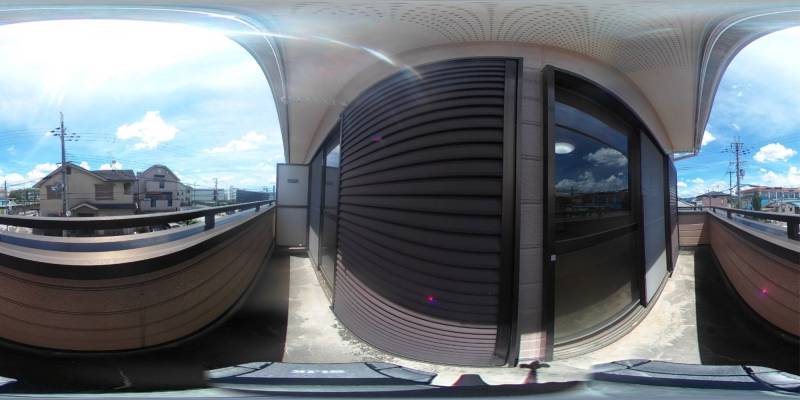 パノラマ画像バルコニー