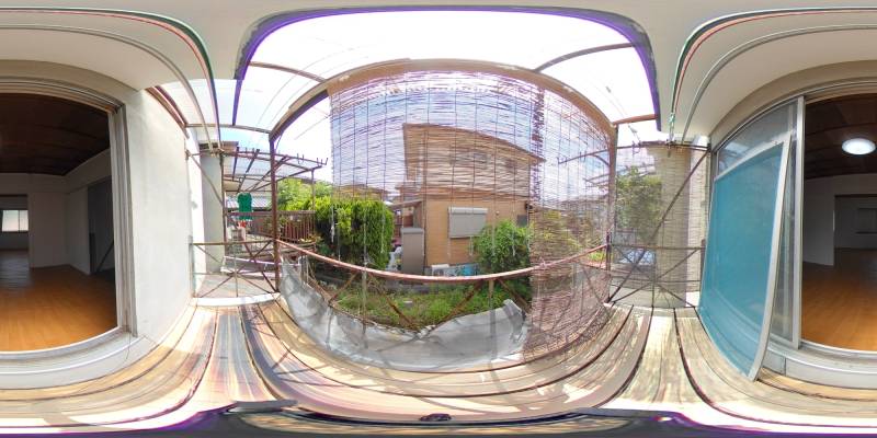 パノラマ画像バルコニー