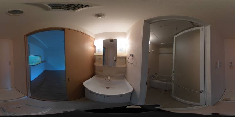 パノラマ画像洗面所