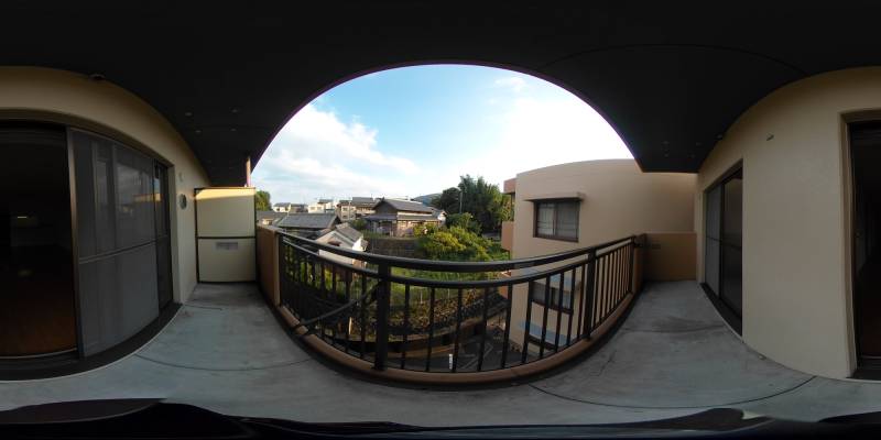 パノラマ画像バルコニー