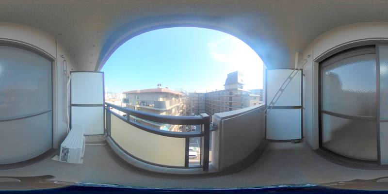 パノラマ画像バルコニー