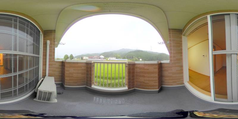 パノラマ画像バルコニー