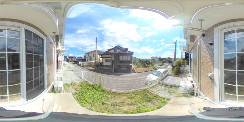 パノラマ画像バルコニー
