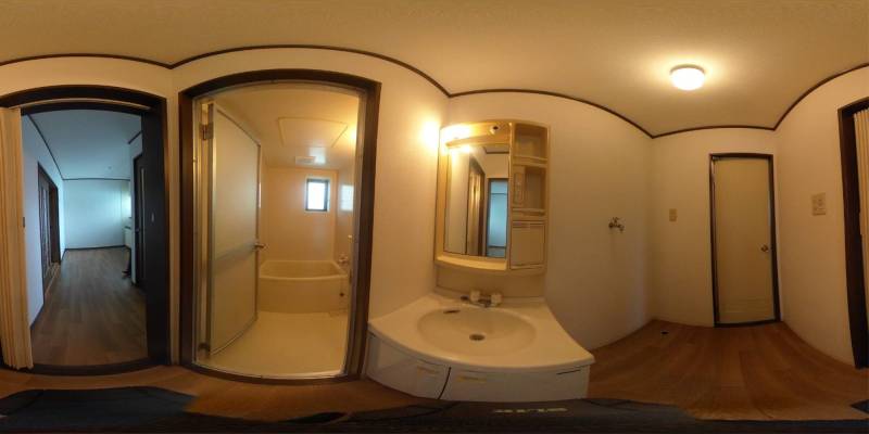 パノラマ画像洗面所