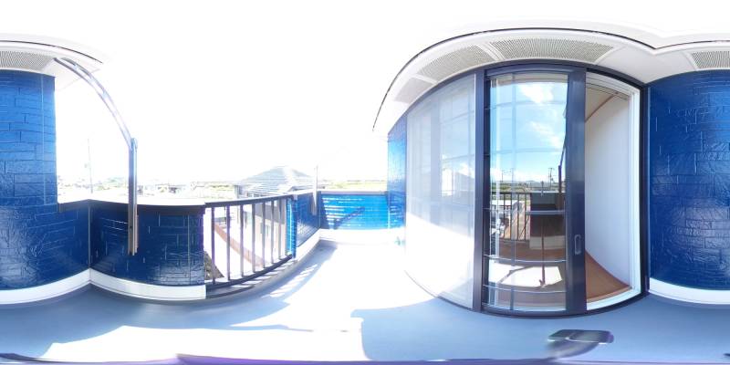 パノラマ画像バルコニー