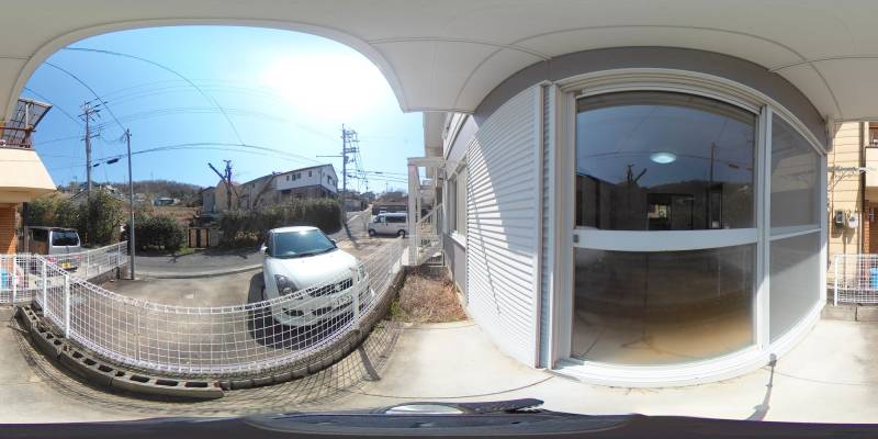 パノラマ画像バルコニー