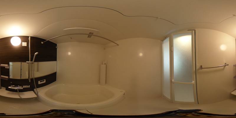 パノラマ画像バスルーム