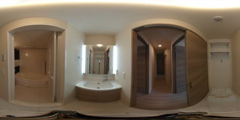 パノラマ画像洗面所