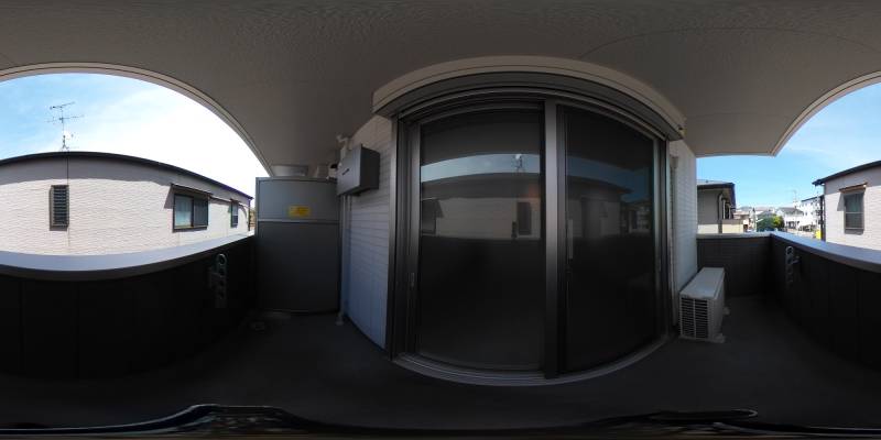 パノラマ画像バルコニー