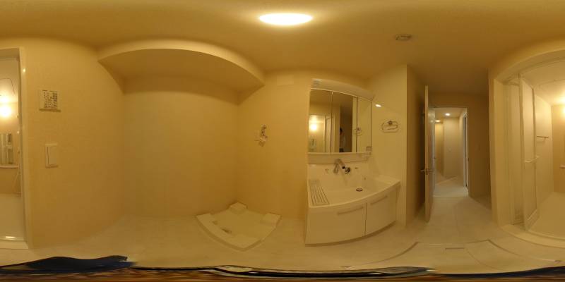 パノラマ画像洗面所