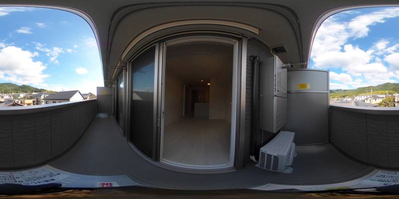 パノラマ画像バルコニー