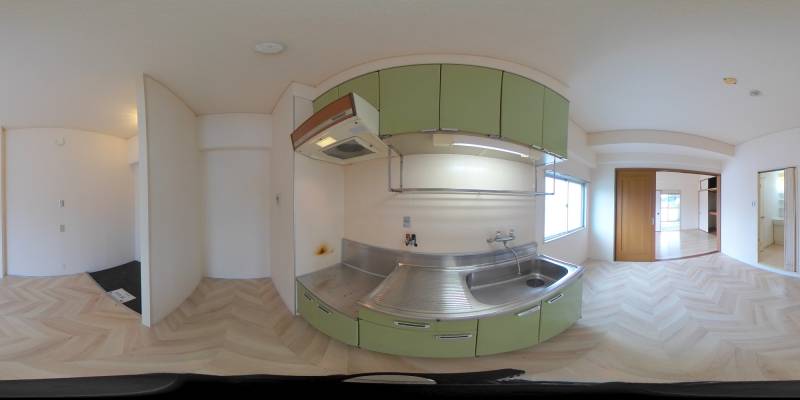 パノラマ画像キッチン