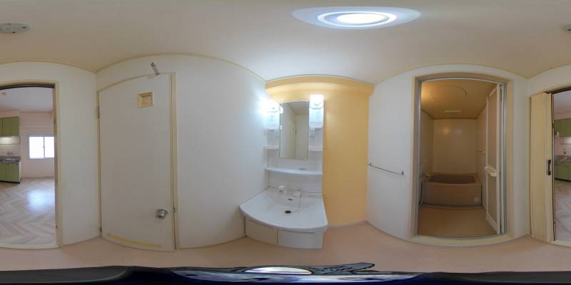 パノラマ画像洗面所