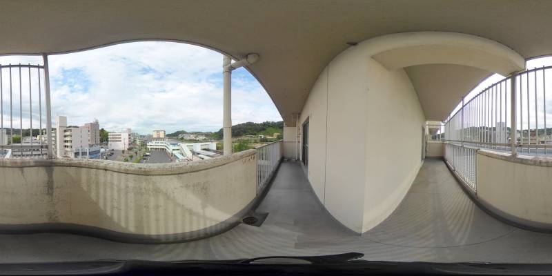 パノラマ画像バルコニー