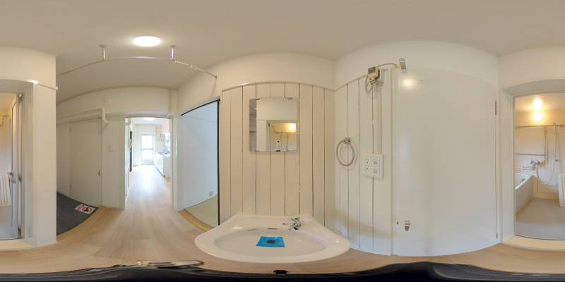 パノラマ画像洗面所