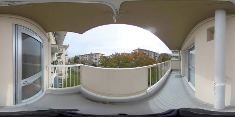 パノラマ画像バルコニー
